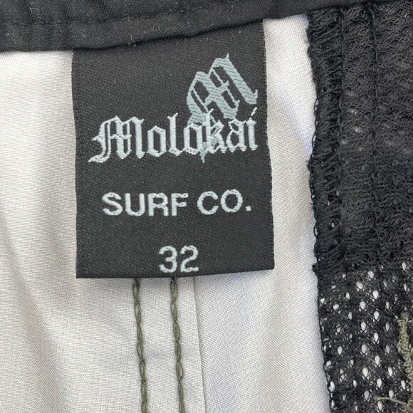 Molokai Surf Co Mens Size 32 Platinum Stretch Swim Boardshorts Gray Pockets New - Picture 3 of 7